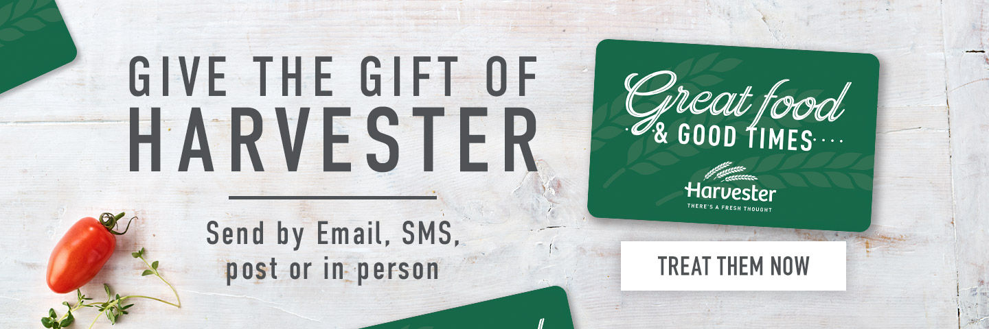 Harvester Gift Card at Harvester Aintree Park in Liverpool