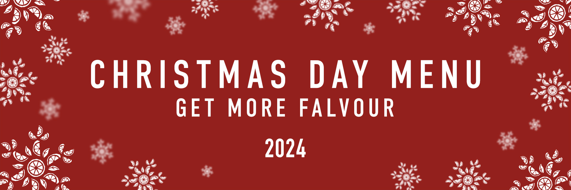 The Falcon Christmas Day Menu 2024  - Harvester 
