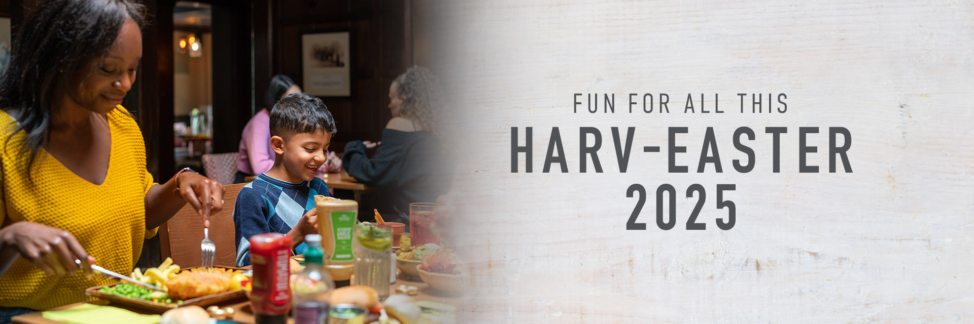 Easter at Harvester Ravenswood in Ipswich 2025