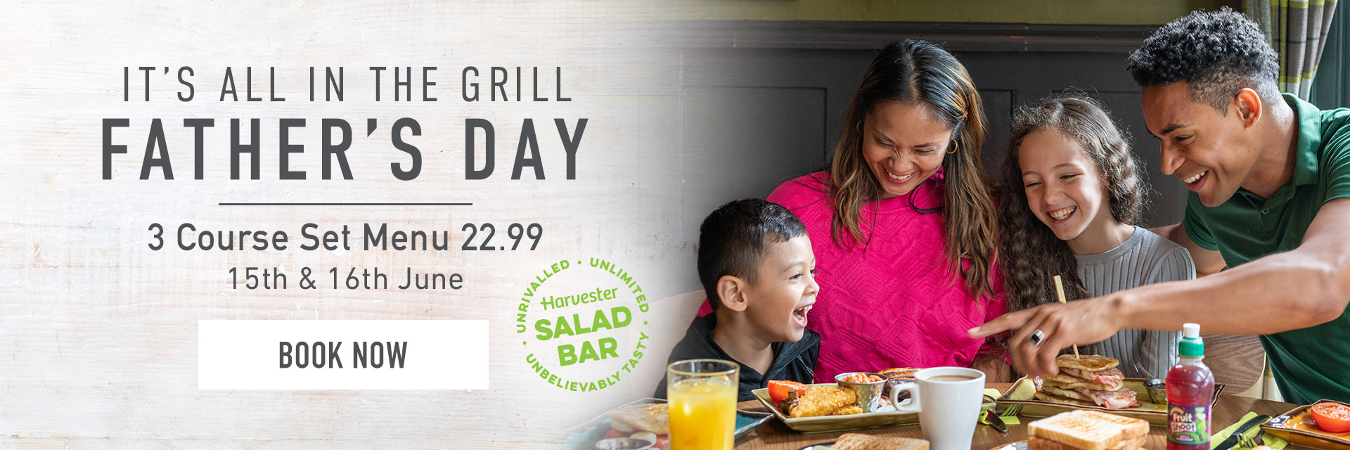 Father’s Day at Harvester Poole