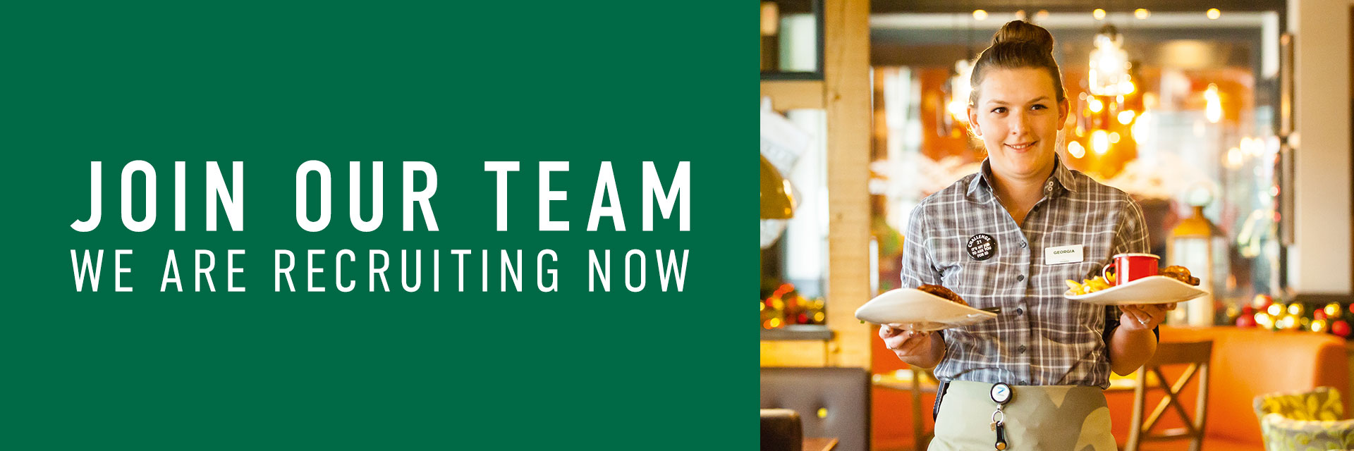 Join our family at Harvester
