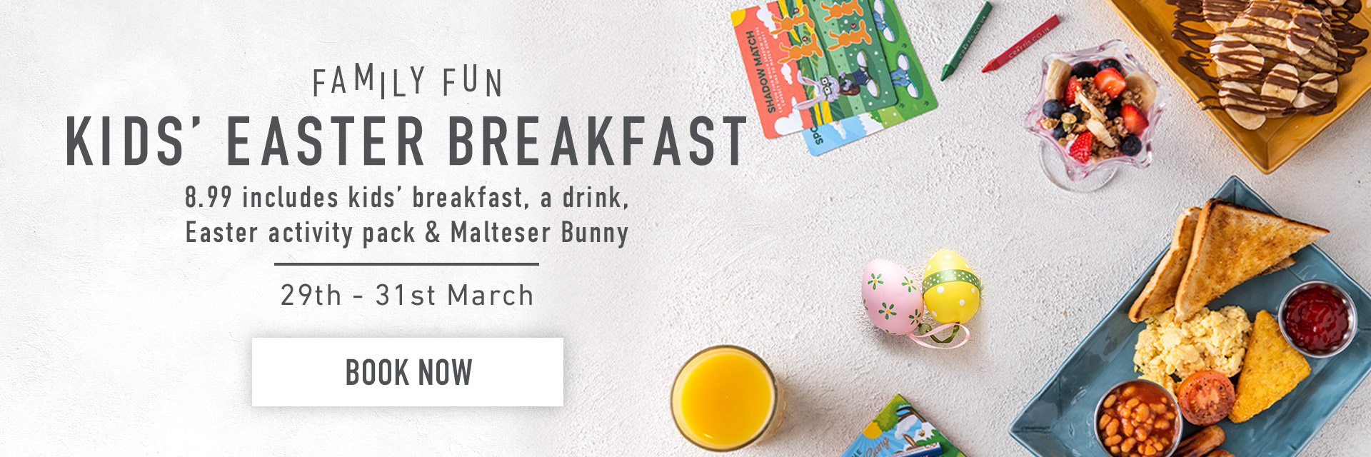 Kids Easter Breakfast at The Larkswood Harvester in Chingford