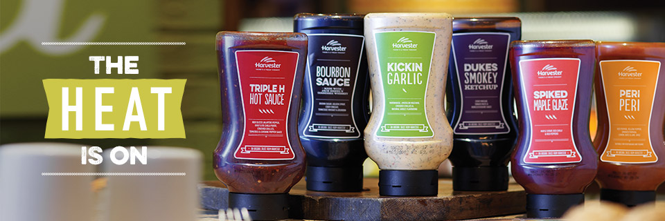 Vote for your favourite Harvester sauce