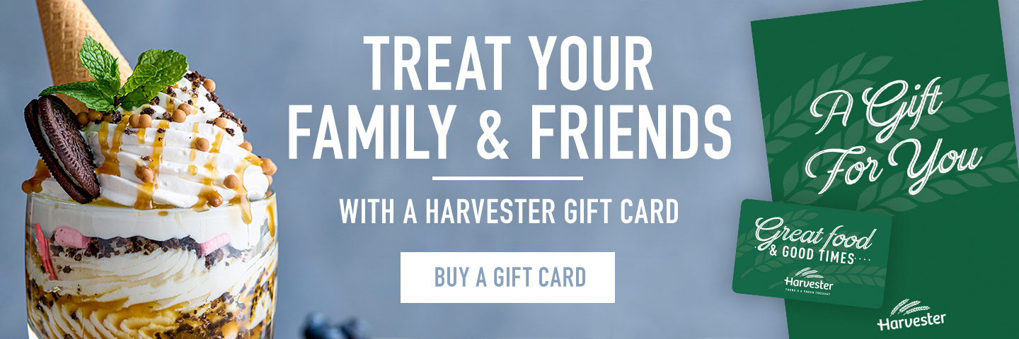 Purchase a Harvester Gift Card